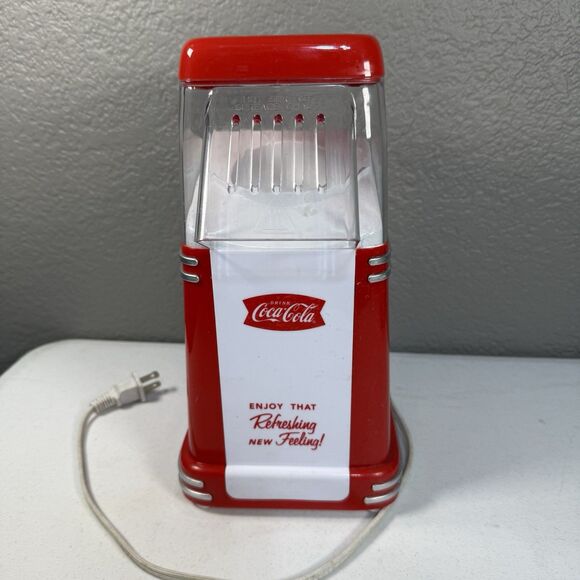 Nostalgia Coca Cola Popcorn Maker Air Popper Countertop Electric Red - Picture 3 of 6